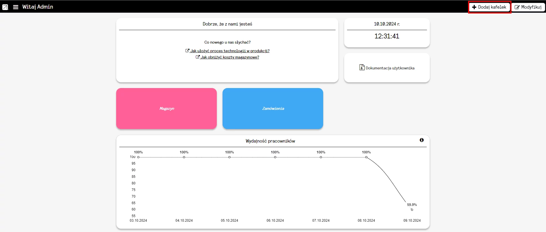 System Optimakers - planowanie produkcji